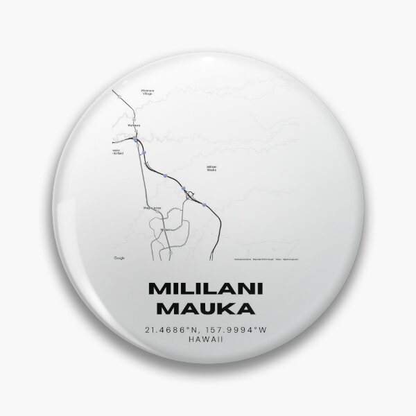 Item preview, Mililani Mauka Hawaii Map | Minimalist Oahu Location Design designed and sold by RM-Journey.