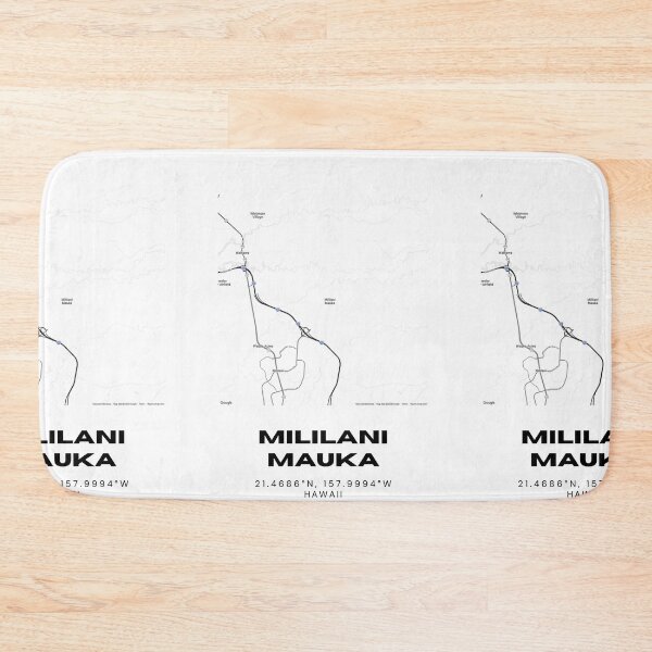 Item preview, Mililani Mauka Hawaii Map | Minimalist Oahu Location Design designed and sold by RM-Journey.