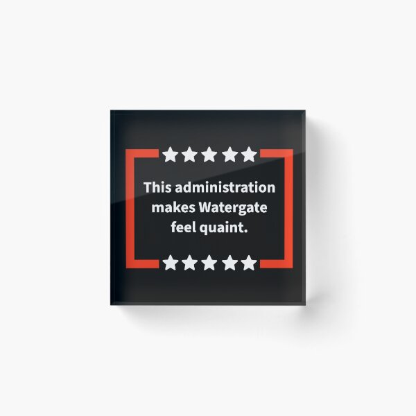 Item preview, This administration makes watergate feel quaint.  designed and sold by Rachel the Artist .