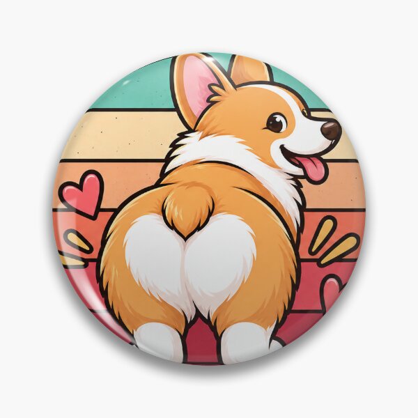 Item preview, guess what corgi butt retro corgi dog designed and sold by WehnerCarmela.