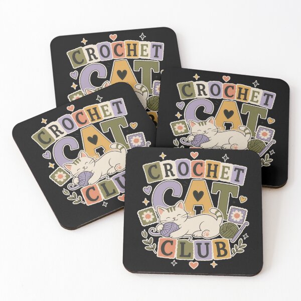 Item preview, Crochet Cat Club Feline Yarn Crafting Design designed and sold by markymaarty.
