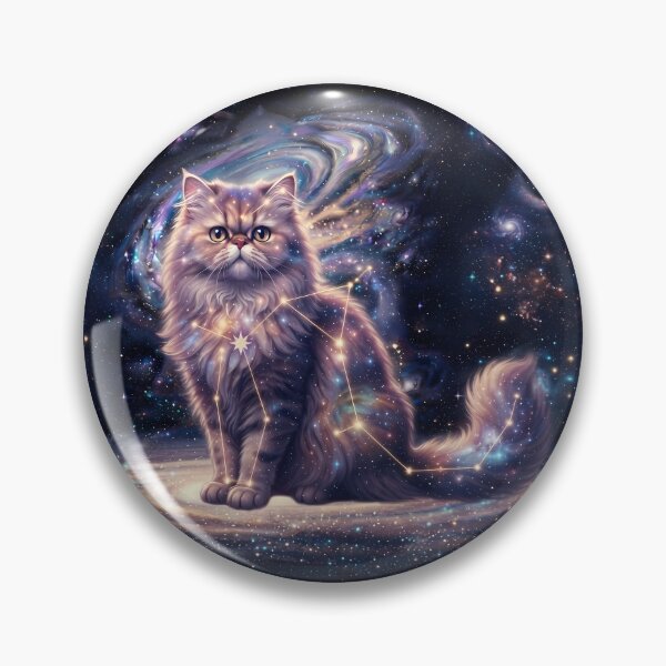 Item preview, Cosmic Persian: Royal Feline Queen & Lavender Galaxy Dream designed and sold by SOOstudio73.
