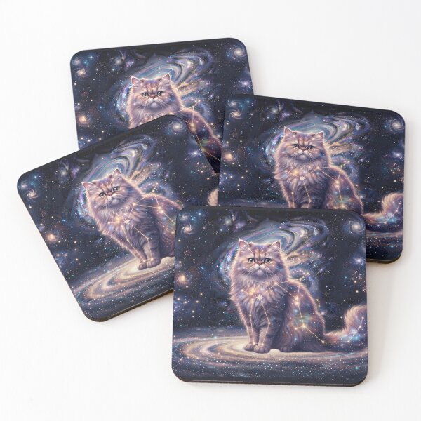 Item preview, Cosmic Persian: Royal Feline Queen & Lavender Galaxy Dream designed and sold by SOOstudio73.
