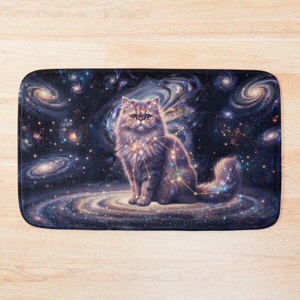 Item preview, Cosmic Persian: Royal Feline Queen & Lavender Galaxy Dream designed and sold by SOOstudio73.
