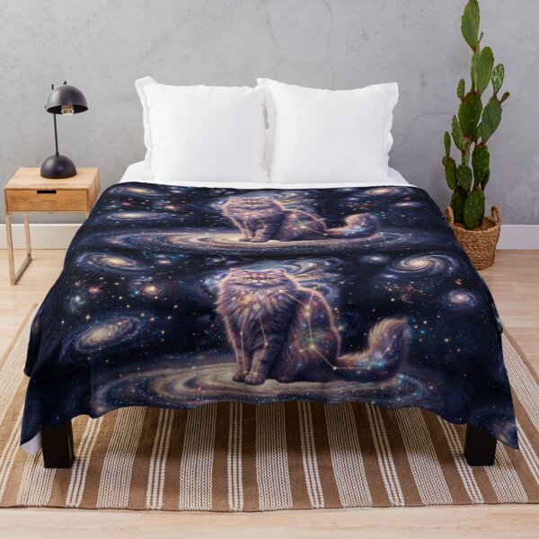 Item preview, Cosmic Persian: Royal Feline Queen & Lavender Galaxy Dream designed and sold by SOOstudio73.