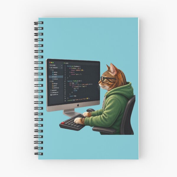 Item preview, Meow Debug-Funny Coder Cat and Programming Humor designed and sold by Northern Glow Art.