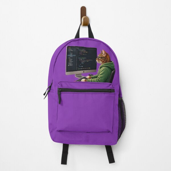 Item preview, Meow Debug-Funny Coder Cat and Programming Humor designed and sold by Northern Glow Art.