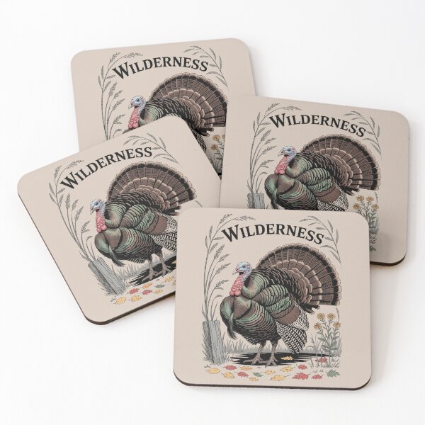 Item preview, Wild Turkey Vintage Wilderness Badge Art designed and sold by NuvoraNest.