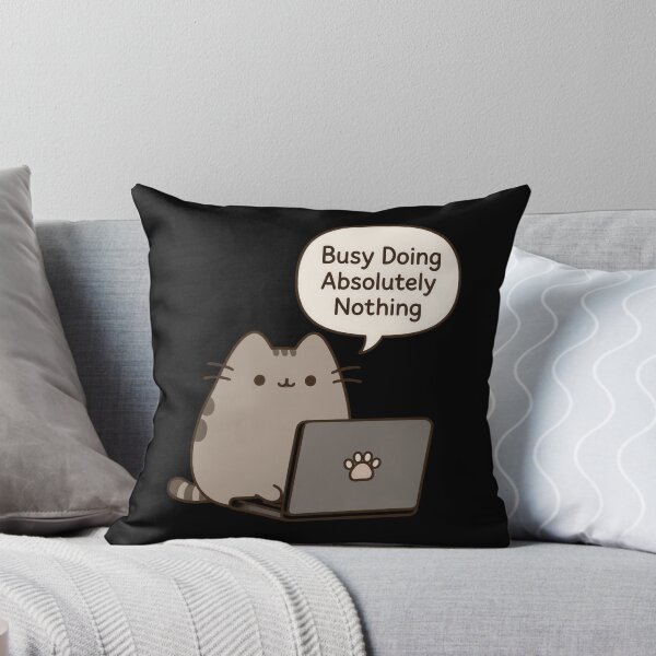 Item preview, Busy Unproductive Feline Laptop Humor designed and sold by markymaarty.