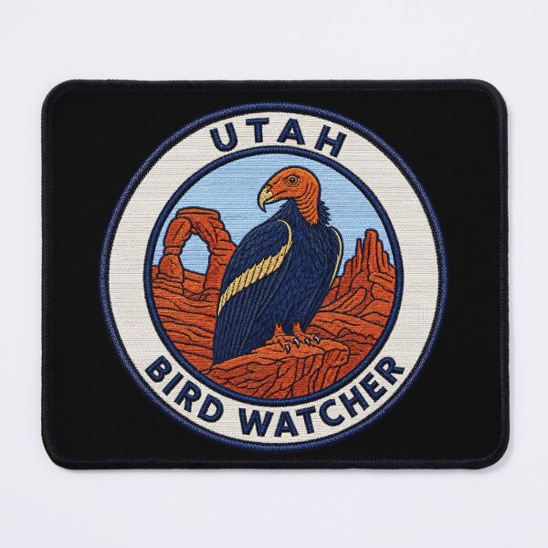 Item preview, Utah Bird Watcher California Condor Desert Patch designed and sold by The-Drip-Studio.