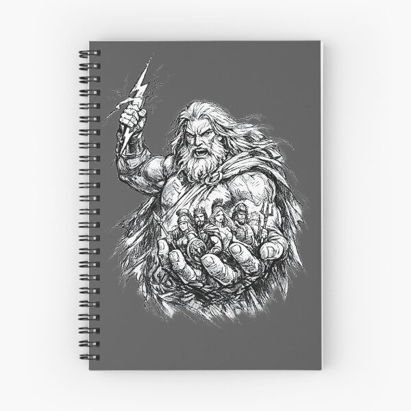 Item preview, Zeus Holding the Fate of Gods – Comic Sketch designed and sold by FilBlue.