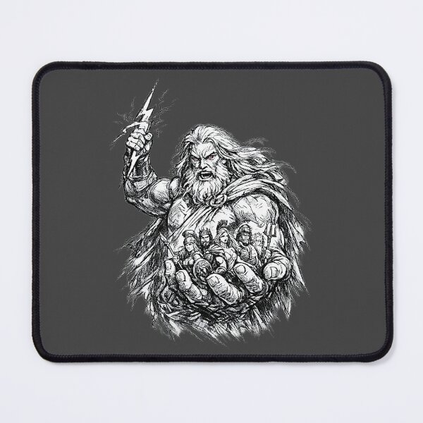 Item preview, Zeus Holding the Fate of Gods – Comic Sketch designed and sold by FilBlue.