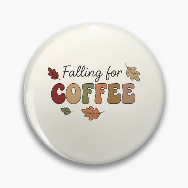 Item preview, Falling for Coffee Autumn Lettering | Retro Fall Leaves Typography designed and sold by wingoo22.