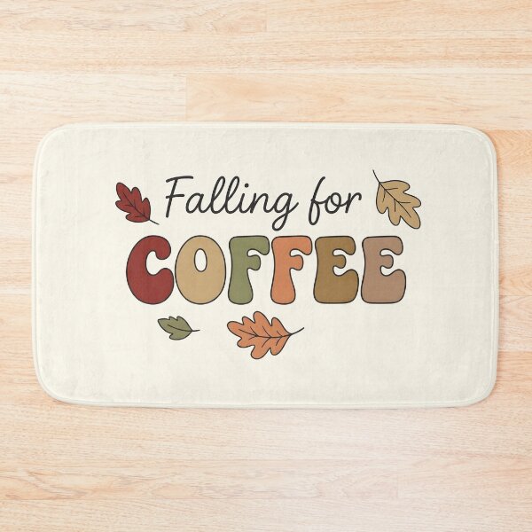 Item preview, Falling for Coffee Autumn Lettering | Retro Fall Leaves Typography designed and sold by wingoo22.