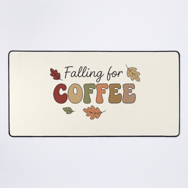 Item preview, Falling for Coffee Autumn Lettering | Retro Fall Leaves Typography designed and sold by wingoo22.