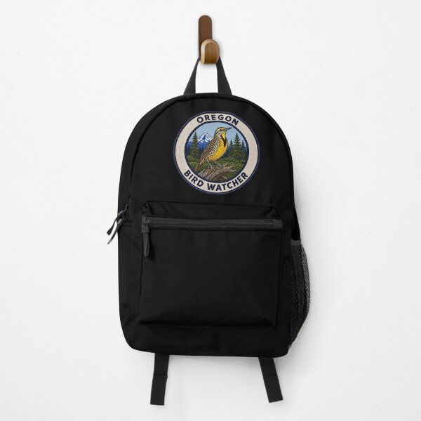Item preview, Oregon Bird Watcher Western Meadowlark Mountain Patch designed and sold by The-Drip-Studio.