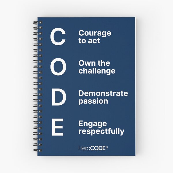 Item preview, CODE in White  designed and sold by HeroCODE Academy.