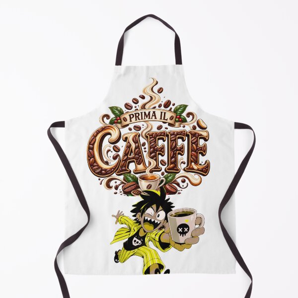 Item preview, Prima il Caffè – Funny Anime Morning Coffee Chaos designed and sold by MindForgeDesign.