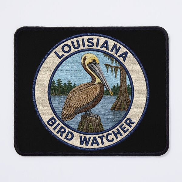Item preview, Louisiana Bird Watcher Brown Pelican Bayou Patch designed and sold by The-Drip-Studio.