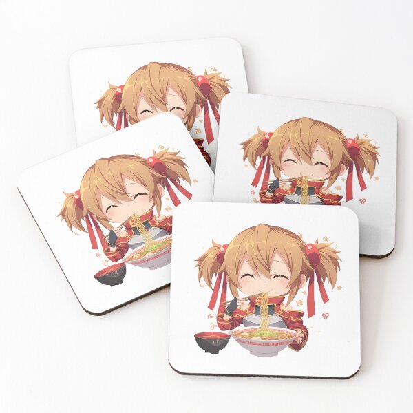 Item preview, Silica Sword Art Online Kawaii Ramen Chibi Cheerful Noodle Smile designed and sold by mildaclairmo.