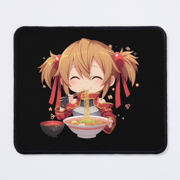 Item preview, Silica Sword Art Online Kawaii Ramen Chibi Cheerful Noodle Smile designed and sold by mildaclairmo.