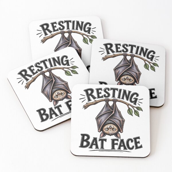 Item preview, Resting Bat Face designed and sold by TY-Cat-Tees.