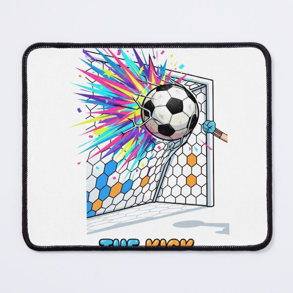 Item preview, The Kick Soccer Goal Explosion Cartoon Art designed and sold by annaarthk.