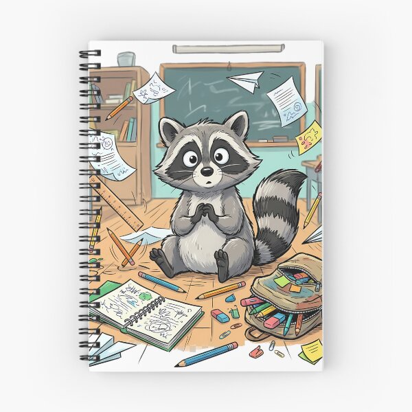 Item preview, Funny Raccoon Back To School Vibes designed and sold by VibranPalette.