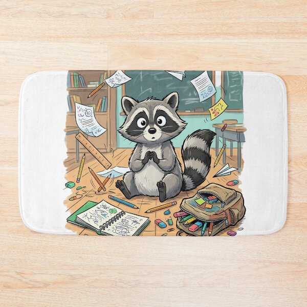 Item preview, Funny Raccoon Back To School Vibes designed and sold by VibranPalette.