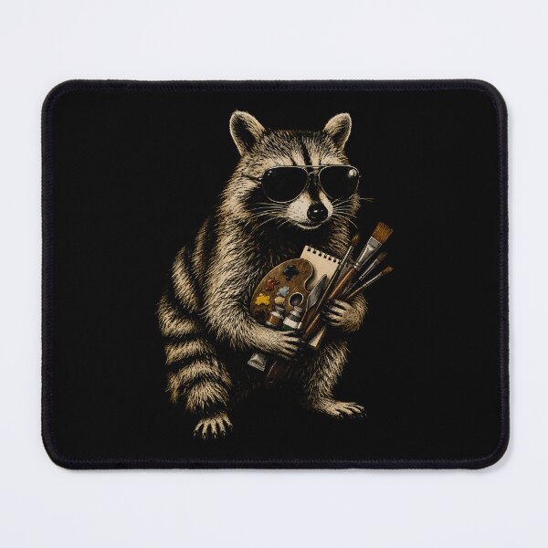 Item preview, Cool Raccoon Artist Painter - Funny Art Student Gift designed and sold by sportfantees.