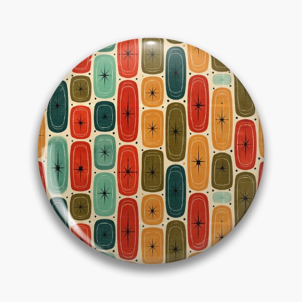 Item preview, Mid Century Modern Atomic Starburst Pattern | Retro Geometric Abstract designed and sold by Kybruno's Creations.