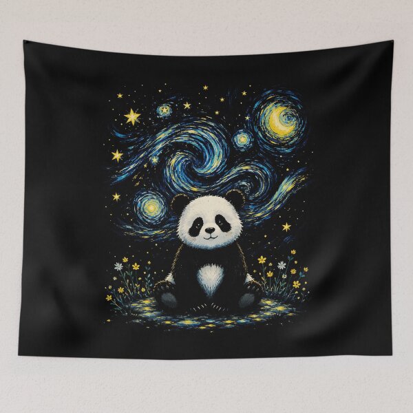 Item preview, Starry Night Panda - Cute Giant Panda Galaxy Aesthetic Gift designed and sold by sportfantees.