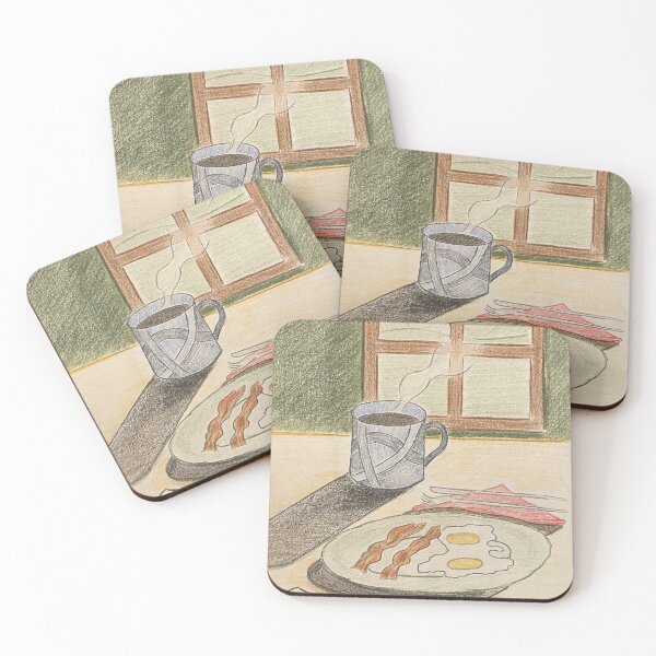 Item preview, Breakfast: eggs, bacon and coffee designed and sold by ivanpenchevart.