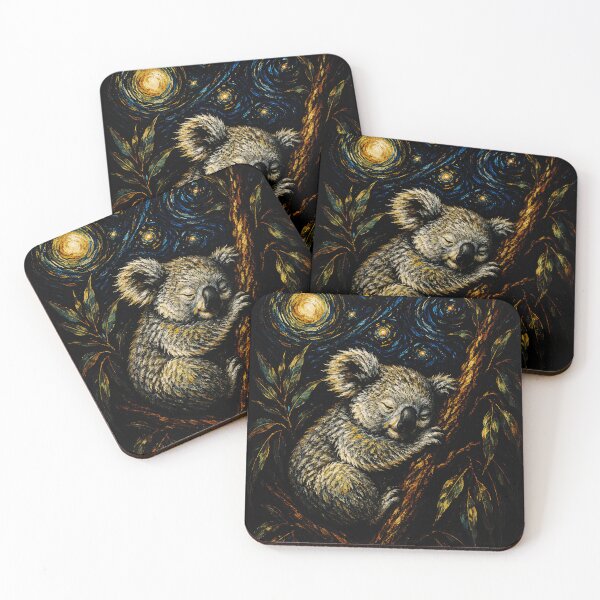 Item preview, Koala Under Starry Night Sky - Adorable Australian Animal Gift designed and sold by sportfantees.