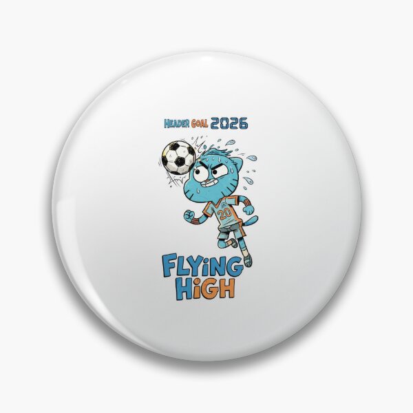 Item preview, Header Goal 2026 Blue Cat Soccer Cartoon Art designed and sold by annaarthk.