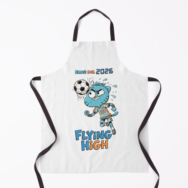 Item preview, Header Goal 2026 Blue Cat Soccer Cartoon Art designed and sold by annaarthk.