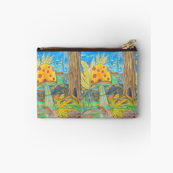 Item preview, Psychedelic Mushroom Fairy Forest - Original Watercolor Art Print by PeaceLoversArt designed and sold by PEACELOVERSART.