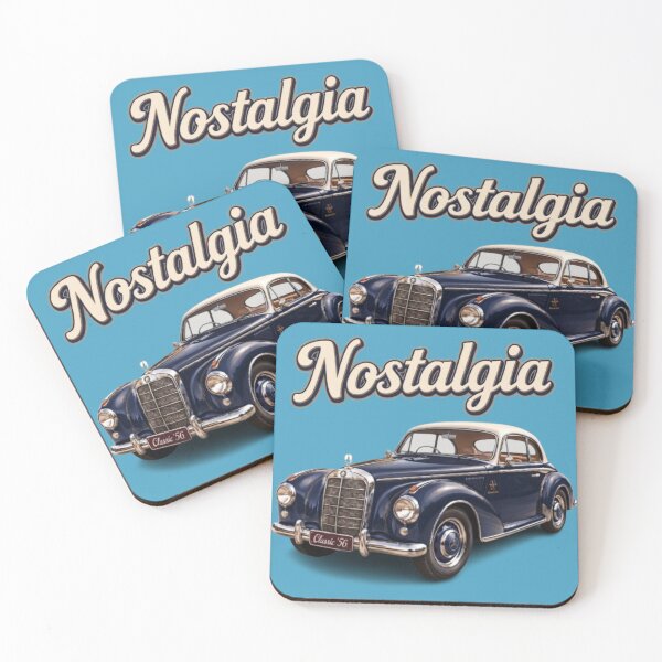 Item preview, Vintage Mercedes Nostalgia Art designed and sold by Northern Glow Art.