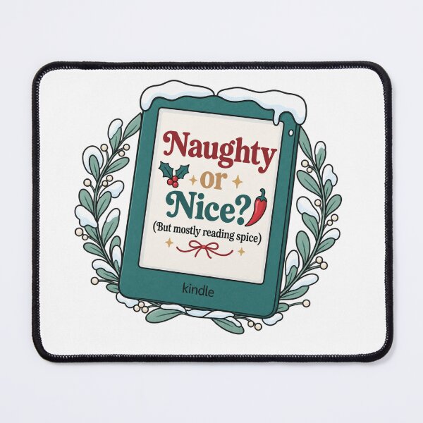 Item preview, Naughty or Nice Christmas Bookish Kindle designed and sold by wingoo22.