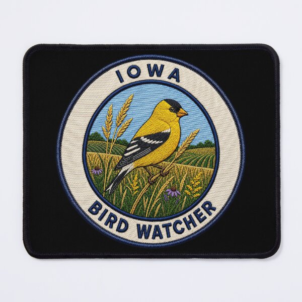 Item preview, Iowa Bird Watcher American Goldfinch Prairie Patch designed and sold by The-Drip-Studio.