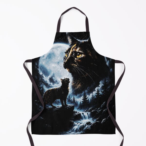 Item preview, Mystical Cat Moon Forest Night - Witchy Fantasy Cottagecore designed and sold by sportfantees.