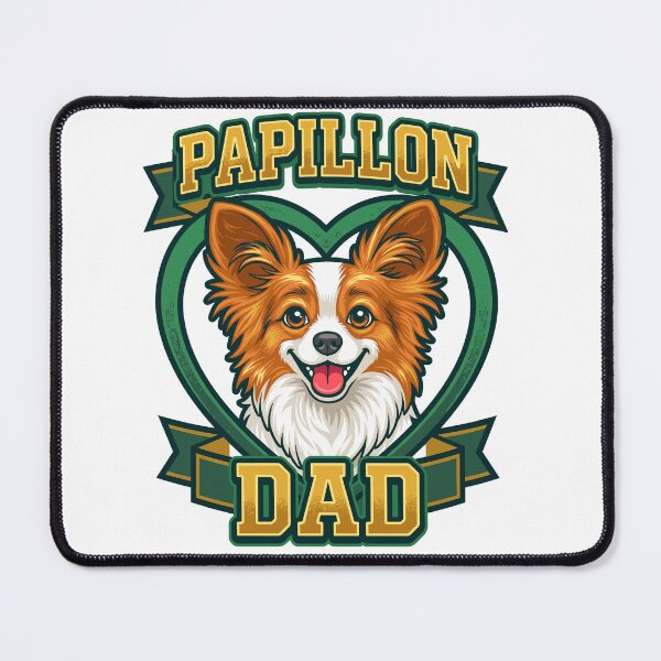 Item preview, Papillon People™ Papillon Dad Varsity Heart Emblem Art designed and sold by ACSBRANDS.