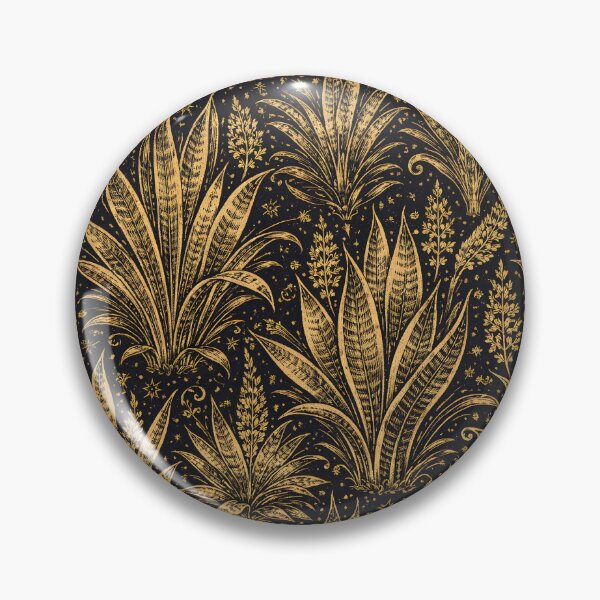 Item preview, Black Gold Luxury Snake Plant Pattern Design designed and sold by EcologicoolShp.