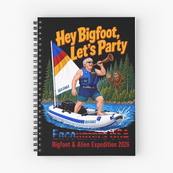 Item preview, Hey Bigfoot Let’s Party – Encounter USA Bigfoot & Alien Expedition 2026 designed and sold by Heinessight Merch.
