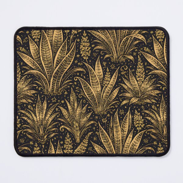 Item preview, Black Gold Luxury Snake Plant Pattern Design designed and sold by EcologicoolShp.