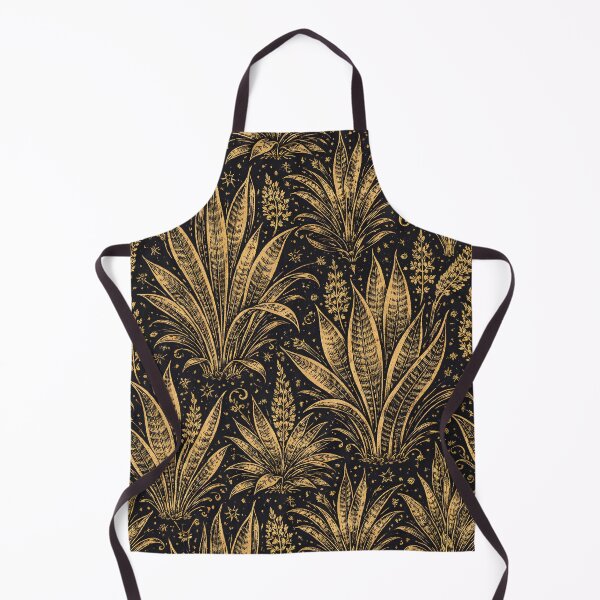 Item preview, Black Gold Luxury Snake Plant Pattern Design designed and sold by EcologicoolShp.