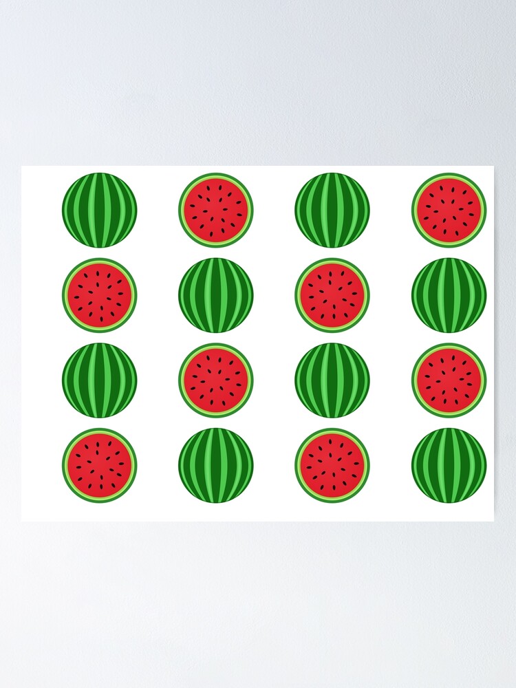 Thumbnail 1 of 3, Poster, watermelon pattern designed and sold by etf2626.