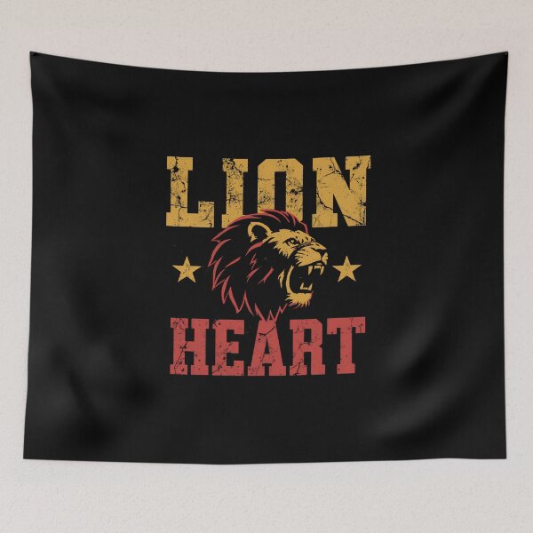 Item preview, Lion Heart Roaring Lion Head Vintage Distressed Graphic designed and sold by HYPNK.