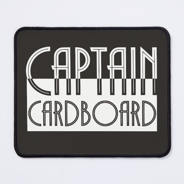Item preview, Captain Cardboard Board Game Lover Black White designed and sold by TackyTime.