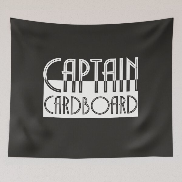 Item preview, Captain Cardboard Board Game Lover Black White designed and sold by TackyTime.